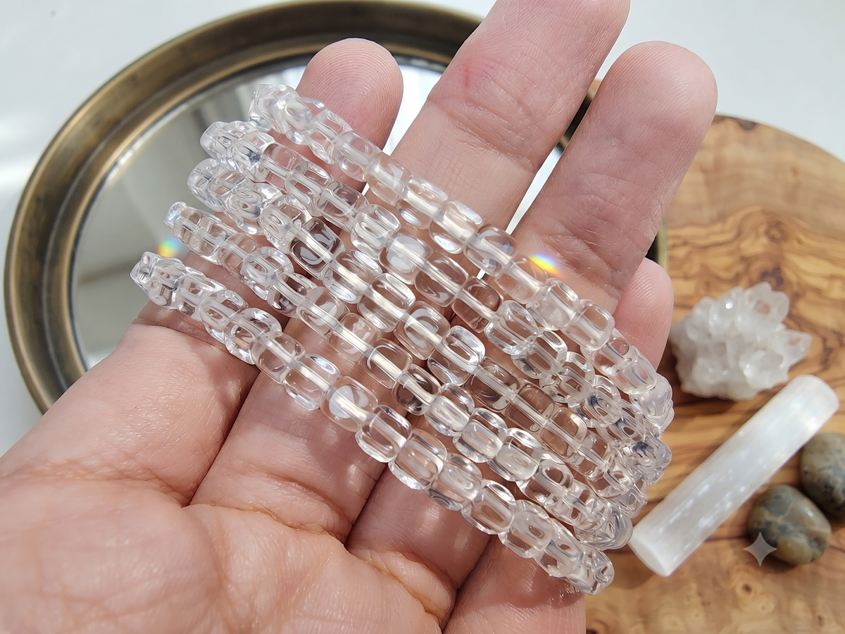 白晶方形手鍊