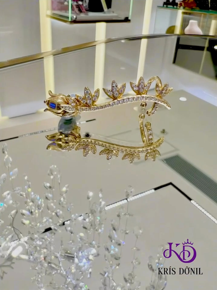 925銀金色單邊耳掛
