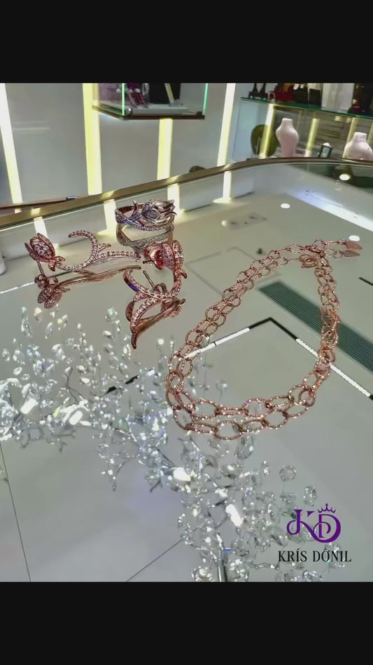 925銀玫瑰金套裝
