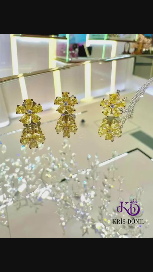 925純銀防敏花花套裝