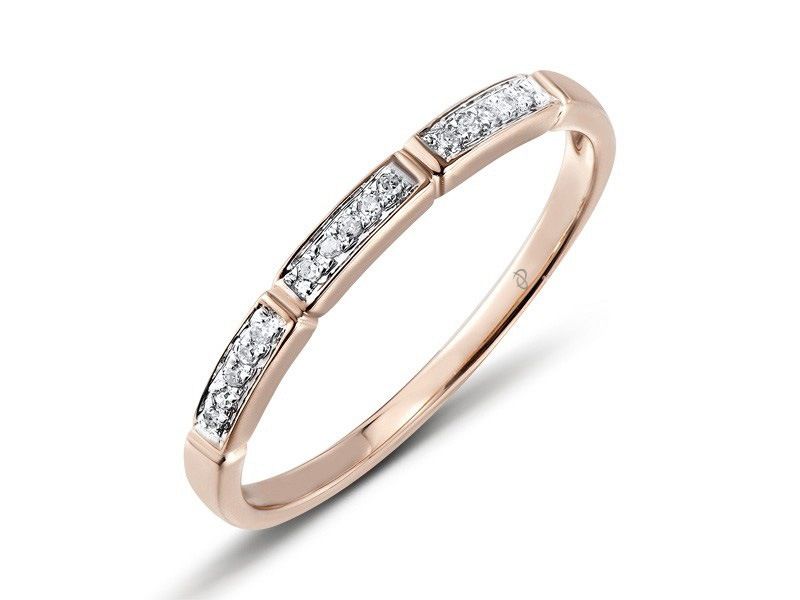 鑽石14K玫瑰金戒指